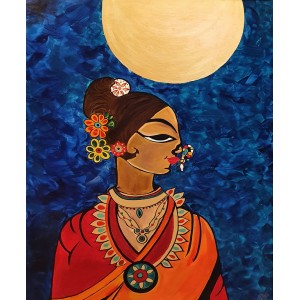 Aisha Mahmood, 36 x 48 Inch, Acrylic on Canvas, Figurate Painting, AC-AIMD-035